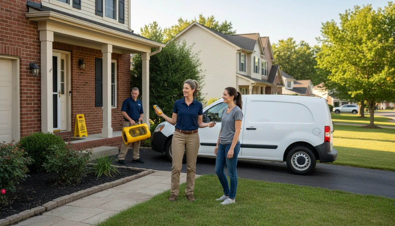 Water restoration image for Dehumidification And Cleanup Services in Clarksburg, MO